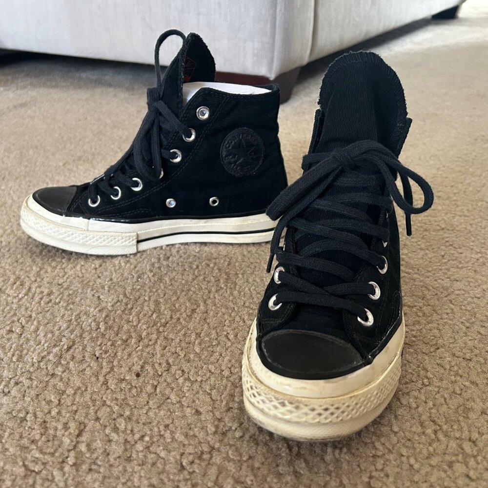 Converse Chuck 70 High Top All Black Corduroy M 3/W 5 (fits 5.5)